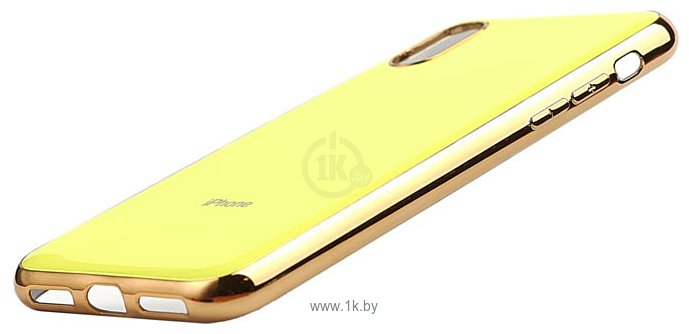 Фотографии EXPERTS Plating Tpu для Apple iPhone X/XS (неоново-желтый)