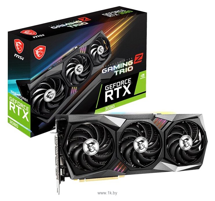 Фотографии MSI GeForce RTX 3080 GAMING Z TRIO 10G LHR