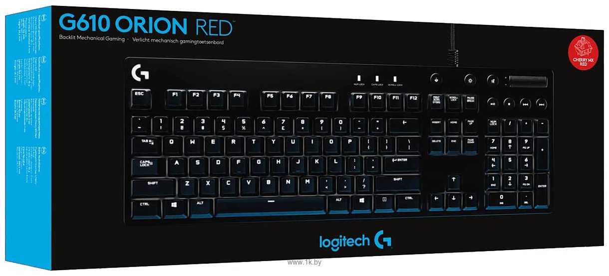 Фотографии Logitech G610 Orion Cherry MX Red (без кириллицы)