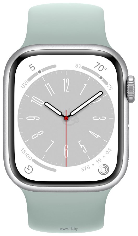 Фотографии Apple Watch Series 8 41 мм (алюминиевый корпус, силиконовый ремешок)