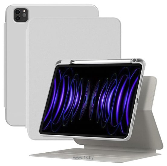 Фотографии Baseus Minimalist Series Magnetic Protective Case/Stand для Apple iPad Pro 11/Air-4/Air-5 10.9 (светло-серый)