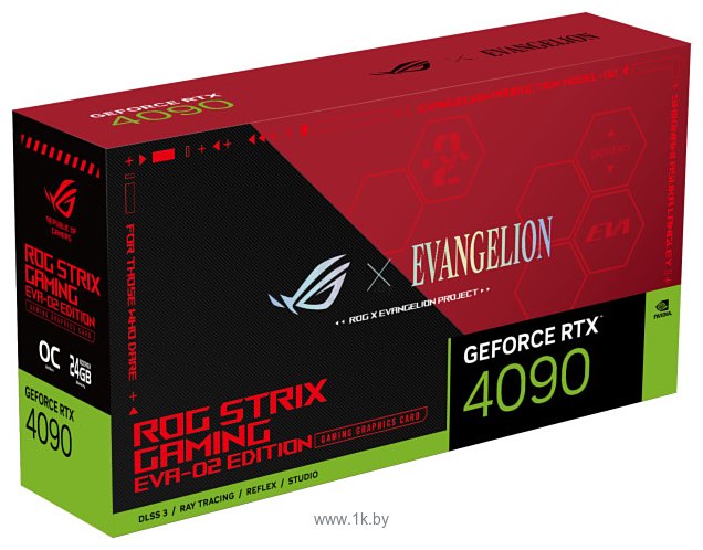 Фотографии ASUS ROG Strix GeForce RTX 4090 24GB OC EVA-02 Edition (ROG-STRIX-RTX4090-O24G-EVA-02-EDITION)