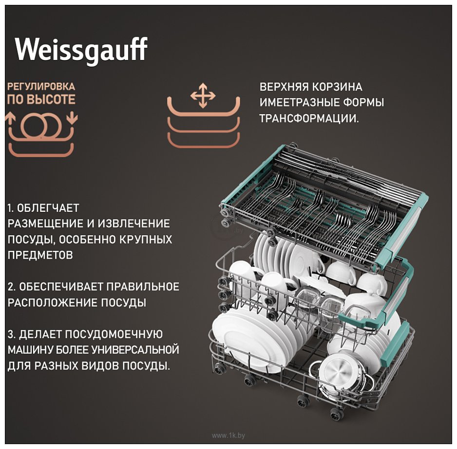 Фотографии Weissgauff DW 4539 Inverter Touch AutoOpen Inox