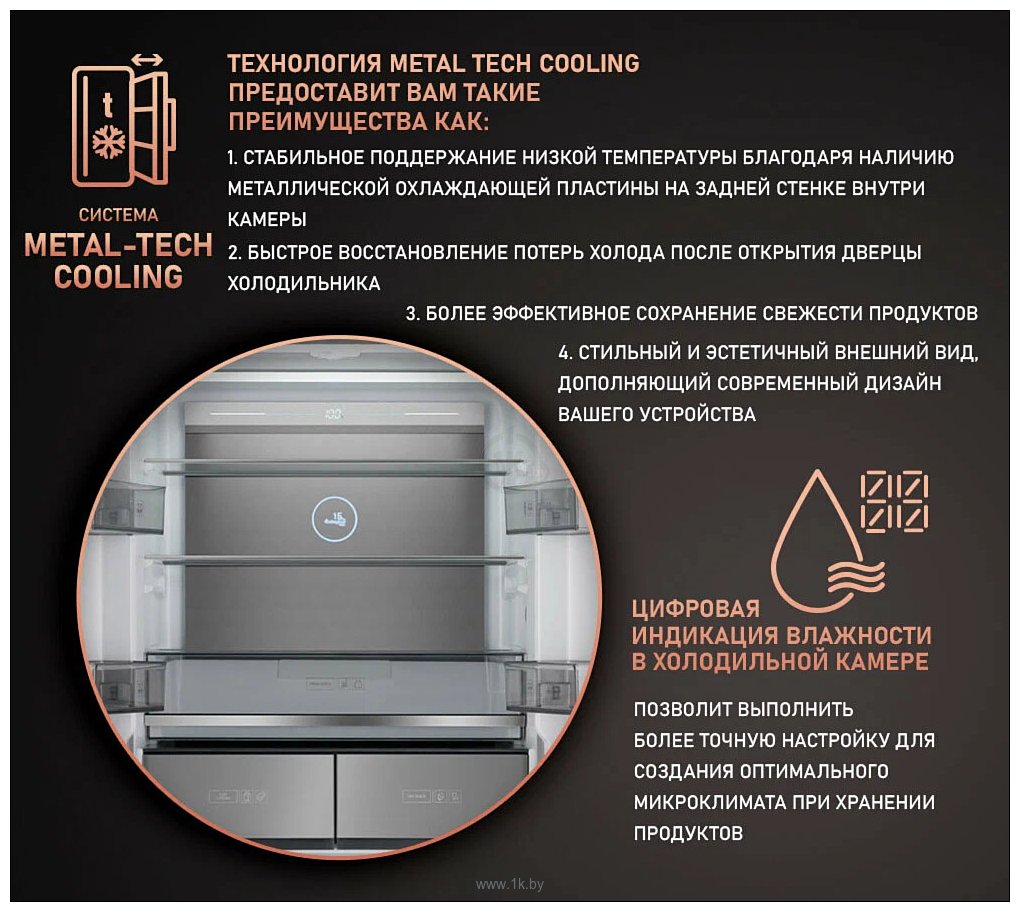 Фотографии Weissgauff WCD 590 Nofrost Inverter Premium Biofresh Rock Glass