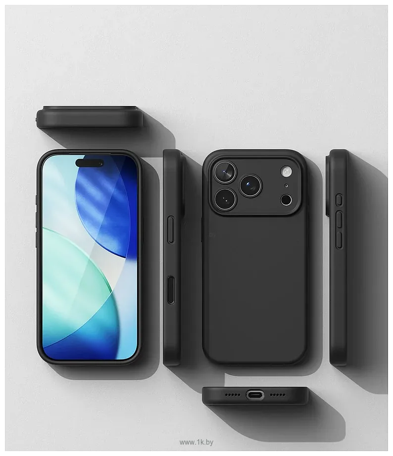 Фотографии Ringke Silicone Magnetic для iPhone 17 Pro Max (Black)