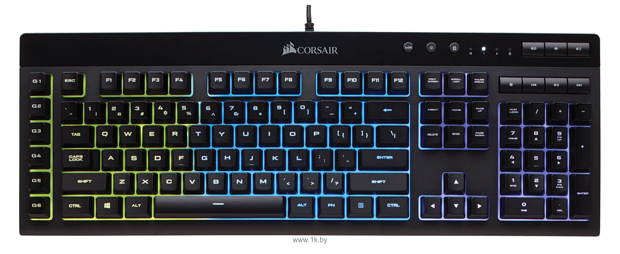 Фотографии Corsair K55 RGB black USB CH-9206015