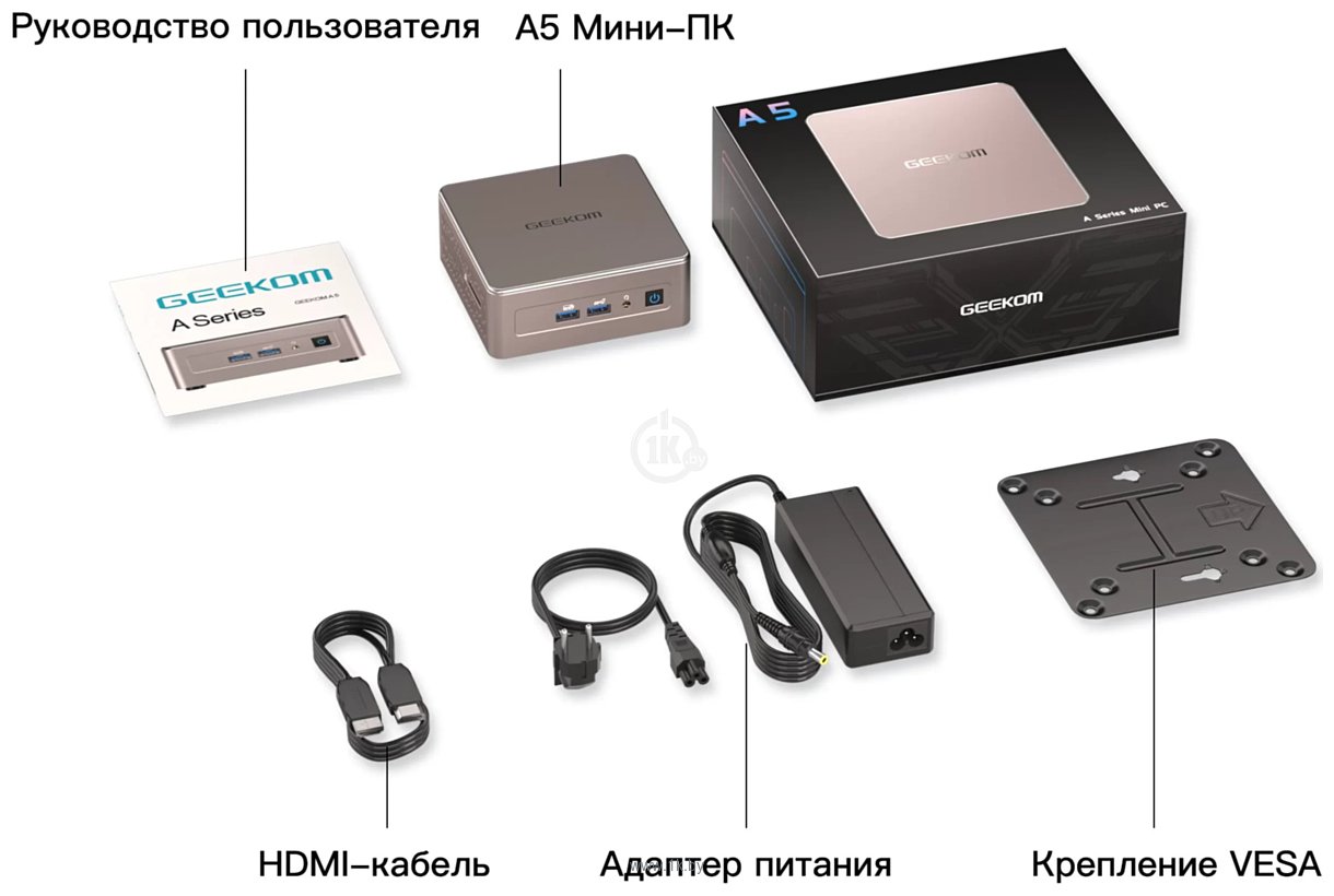 Фотографии GEEKOM Mini A5 (Ryzen 7 5825U, 16GB/512GB)