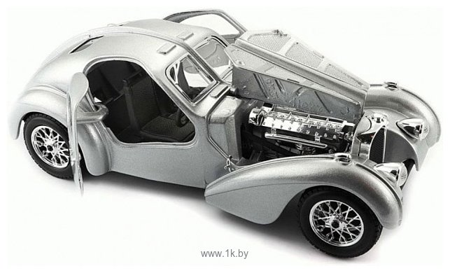 Фотографии Bburago Bugatti Atlantic 18-22092 (серебристый)