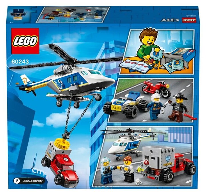 Фотографии LEGO City 60243 Погоня на полицейском вертолёте