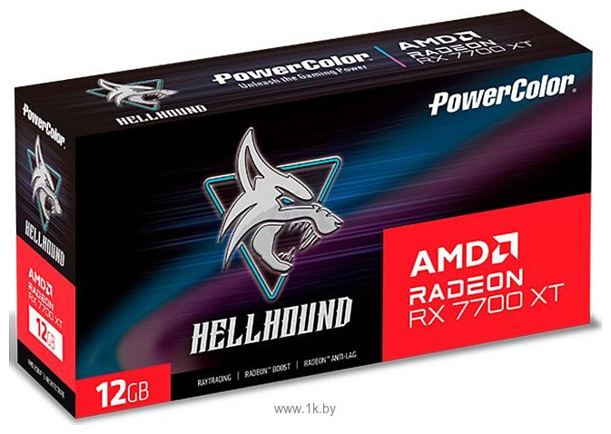 Фотографии PowerColor Hellhound Radeon RX 7700 XT 12GB GDDR6 (RX 7700 XT 12G-L/OC)