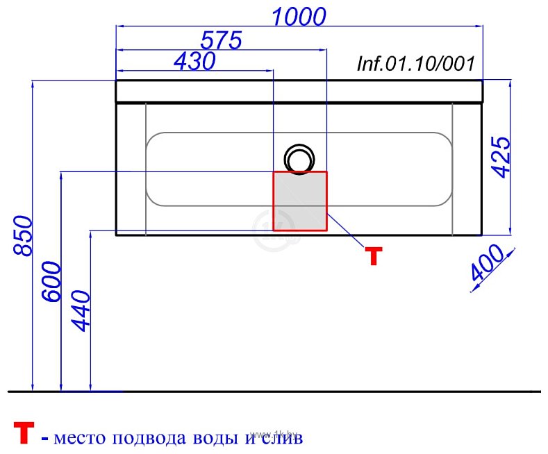 Фотографии Aqwella Инфинити 100 белая (Inf.01.10/W)