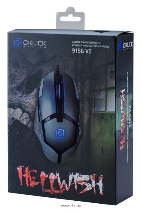 Фотографии Oklick 915G V2 HELLWISH black USB