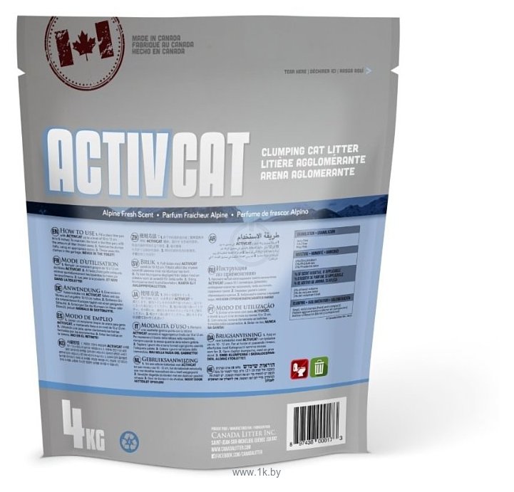 Фотографии Canada Litter ActivCat Clumping Alpin Fresh 4кг