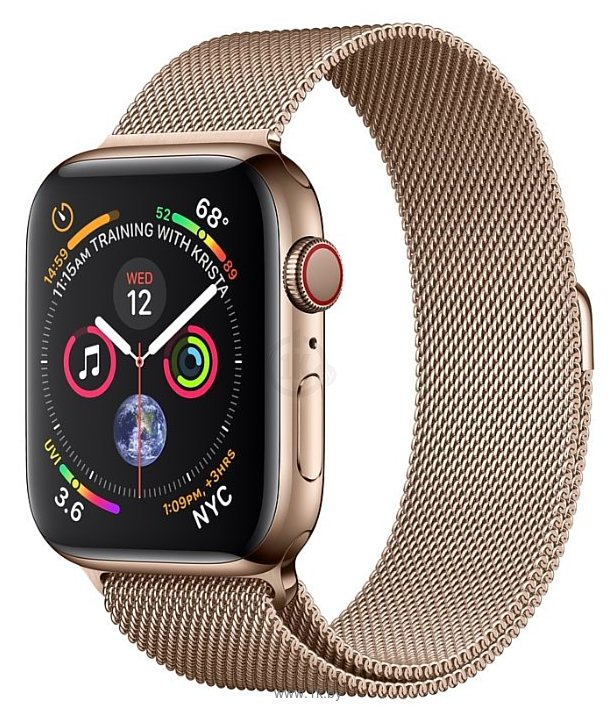 Фотографии Apple Watch Series 4 GPS + Cellular 40mm Stainless Steel Case with Milanese Loop