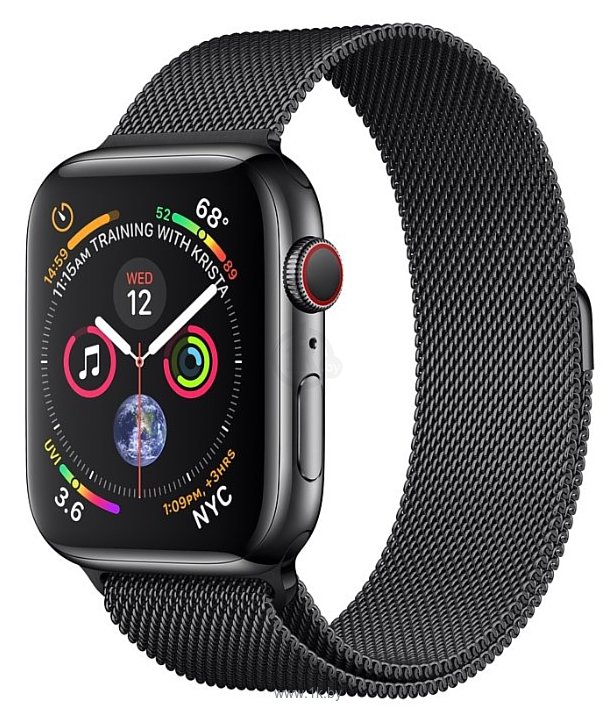 Фотографии Apple Watch Series 4 GPS + Cellular 40mm Stainless Steel Case with Milanese Loop