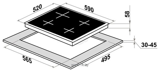 Фотографии MAUNFELD CVI594SF2BK