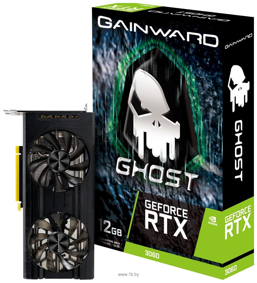 Фотографии Gainward GeForce RTX 3060 Ghost 12GB (NE63060019K9-190AU)
