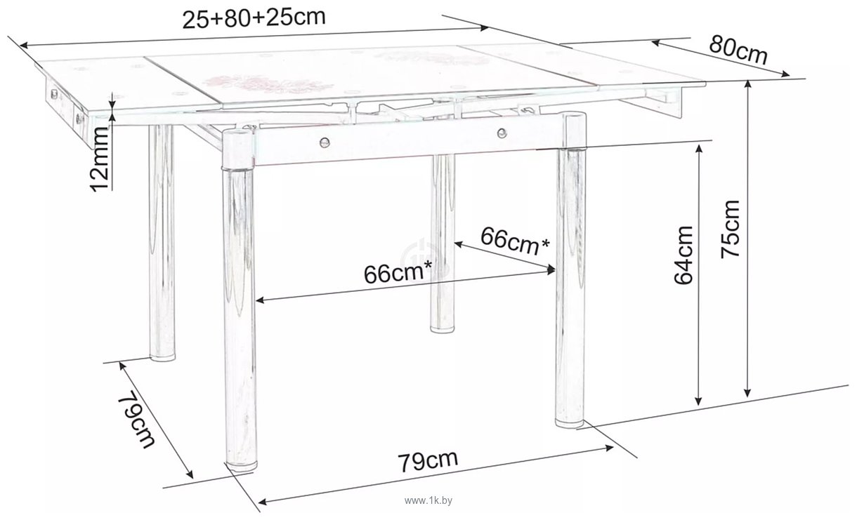 Фотографии Signal GD-082 GD082BC80 (белый мрамор/черный матовый)