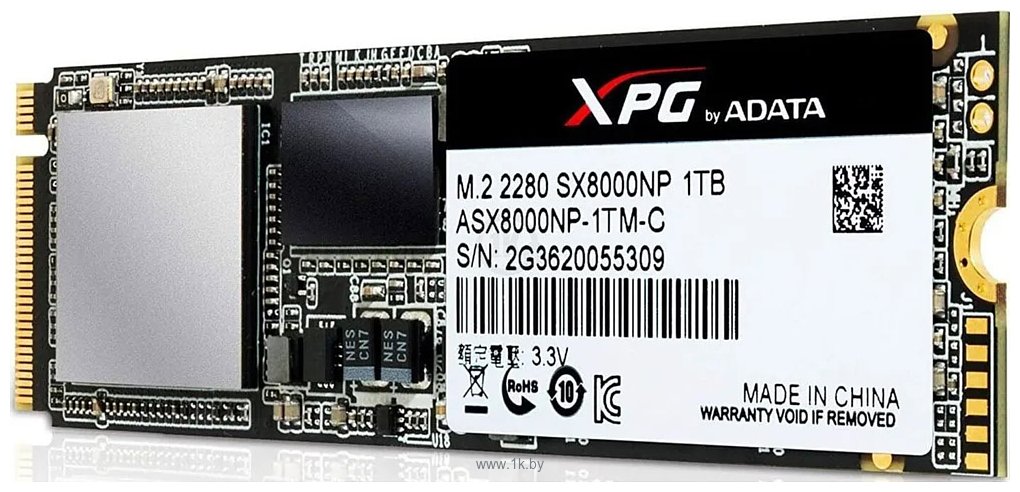 Фотографии ADATA XPG SX8000 1TB ASX8000NP-1TM-C (без радиатора)