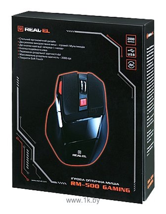 Фотографии REAL-EL RM-500 Gaming black USB