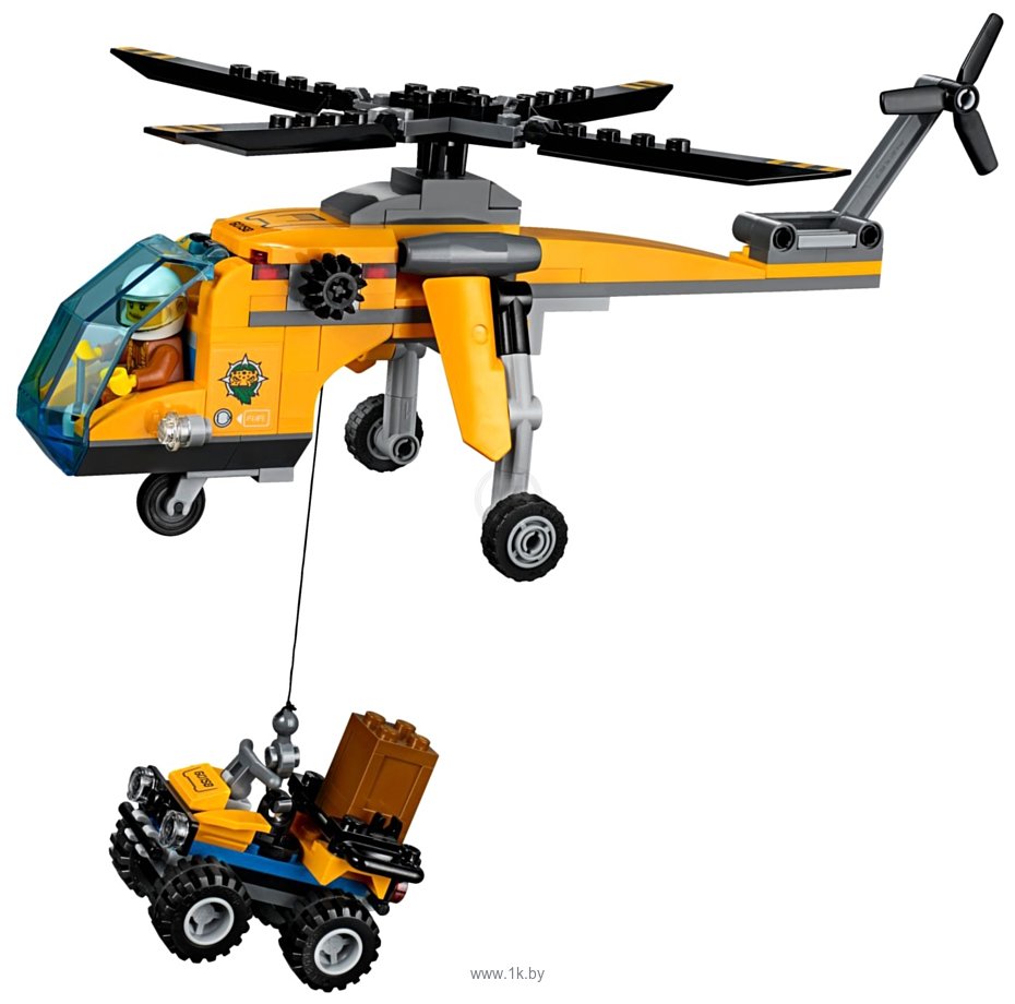Фотографии LEGO City 60158 Грузовой вертолёт исследователей джунглей