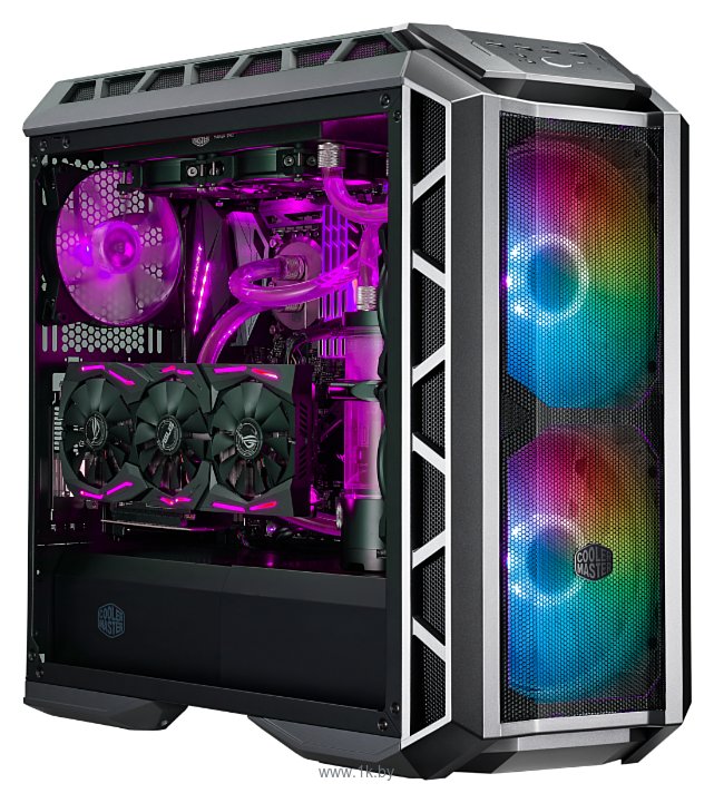 Фотографии Cooler Master MasterCase H500P Mesh ARGB (MCM-H500P-MGNN-S11) w/o PSU Gunmetal Grey