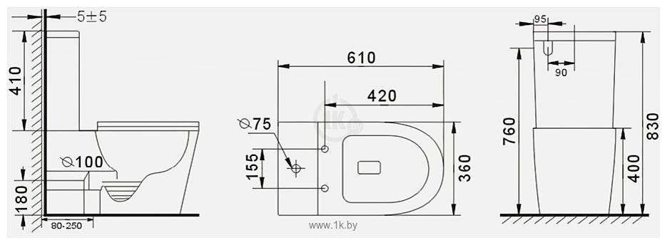 Фотографии Gid Tr2179BL (черный глянцевый)