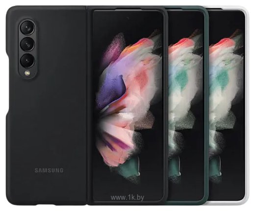 Фотографии Samsung Silicone Cover для Samsung Galaxy Z Fold3 (черный)