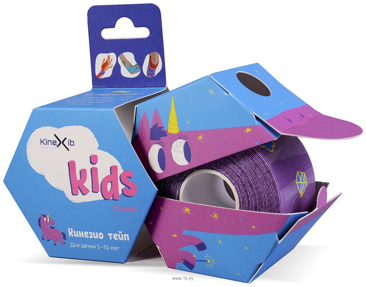 Фотографии Kinexib Classic Kids 4 см x 4 м (фиолетовый)