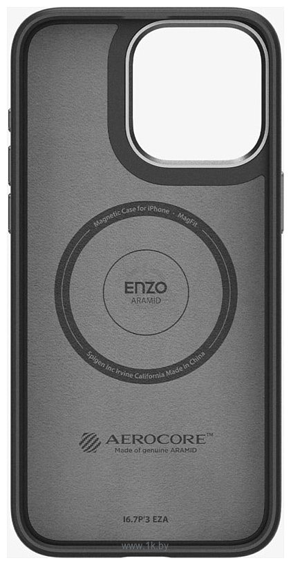 Фотографии Spigen Enzo Aramid для iPhone 15 Pro Max ACS07044 (черный)