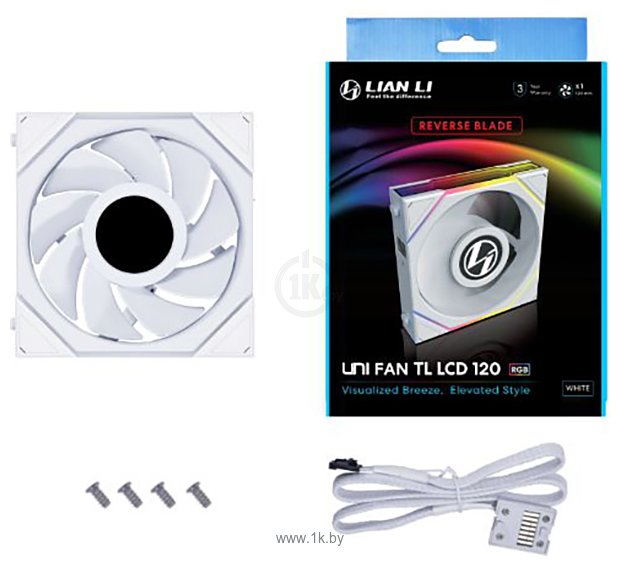 Фотографии Lian Li Uni Fan TL LCD 120 Reverse G99.12RTLLCD1W.00