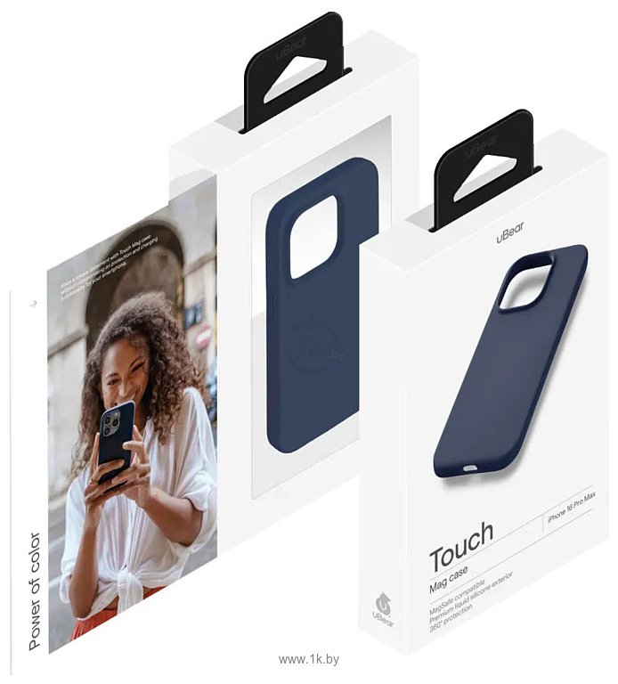 Фотографии uBear Touch Mag Case для Apple iPhone 16 Pro Max (темно-синий)