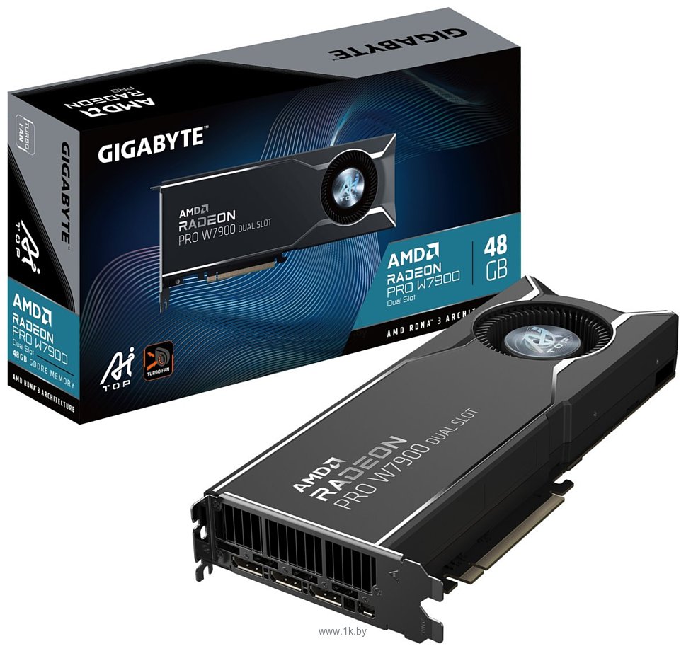 Фотографии Gigabyte Radeon Pro W7900 Dual Slot AI TOP 48G
