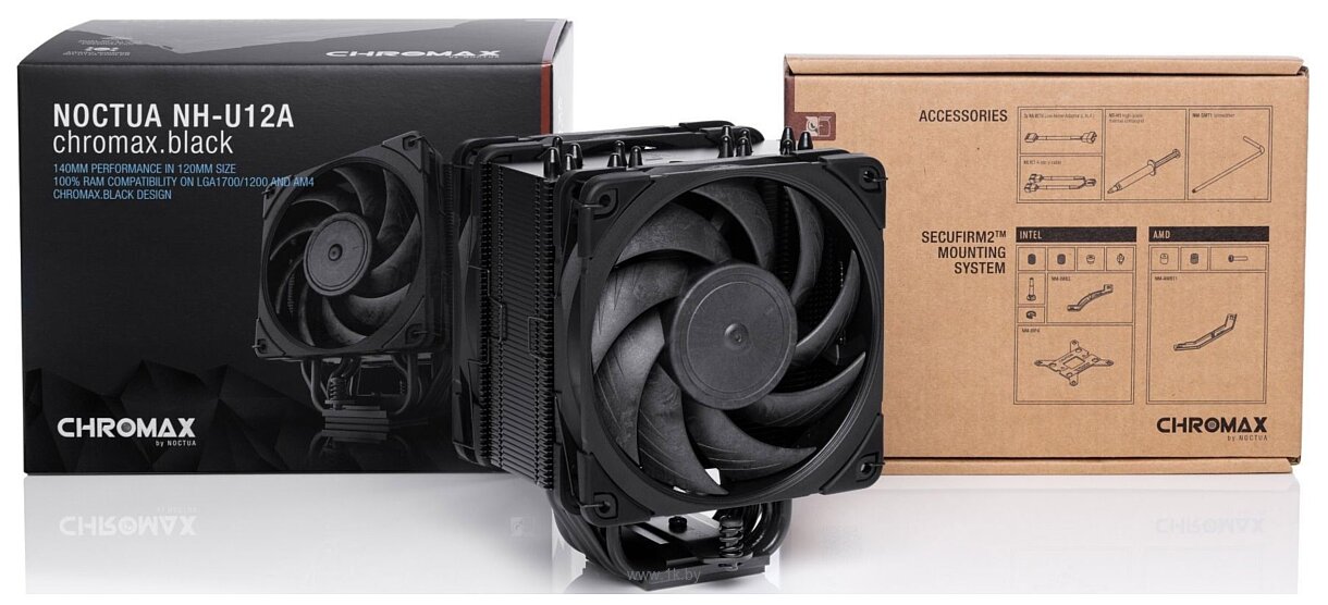 Фотографии Noctua NH-U12A chromax.black