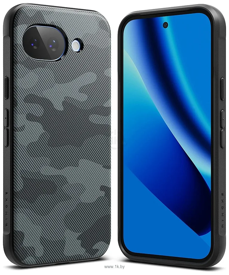 Фотографии Ringke Onyx для Pixel 10a (Camo Black)