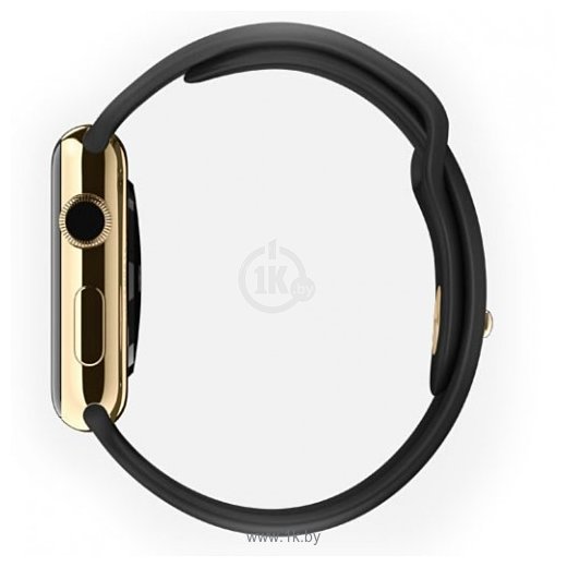 Фотографии Apple Watch Edition 38mm Yellow Gold with Black Sport Band (MKL52)
