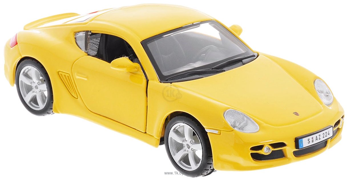 Фотографии Bburago Porsche Cayman S 18-43003 (жёлтый)