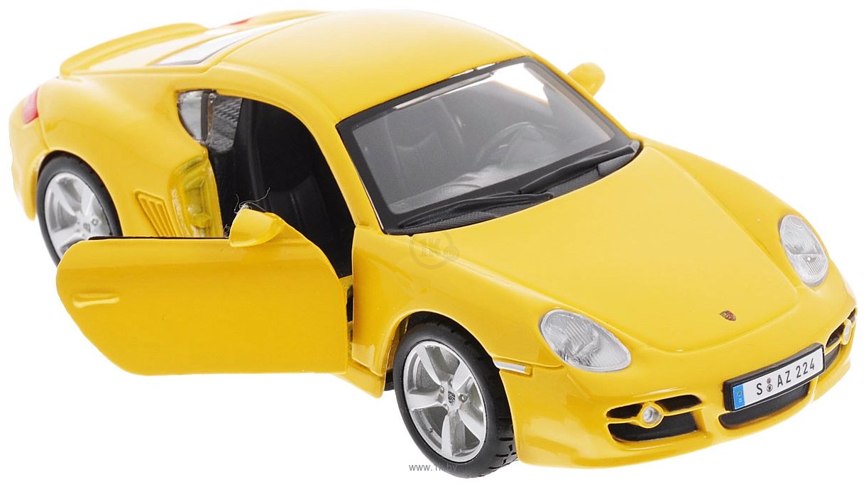 Фотографии Bburago Porsche Cayman S 18-43003 (жёлтый)