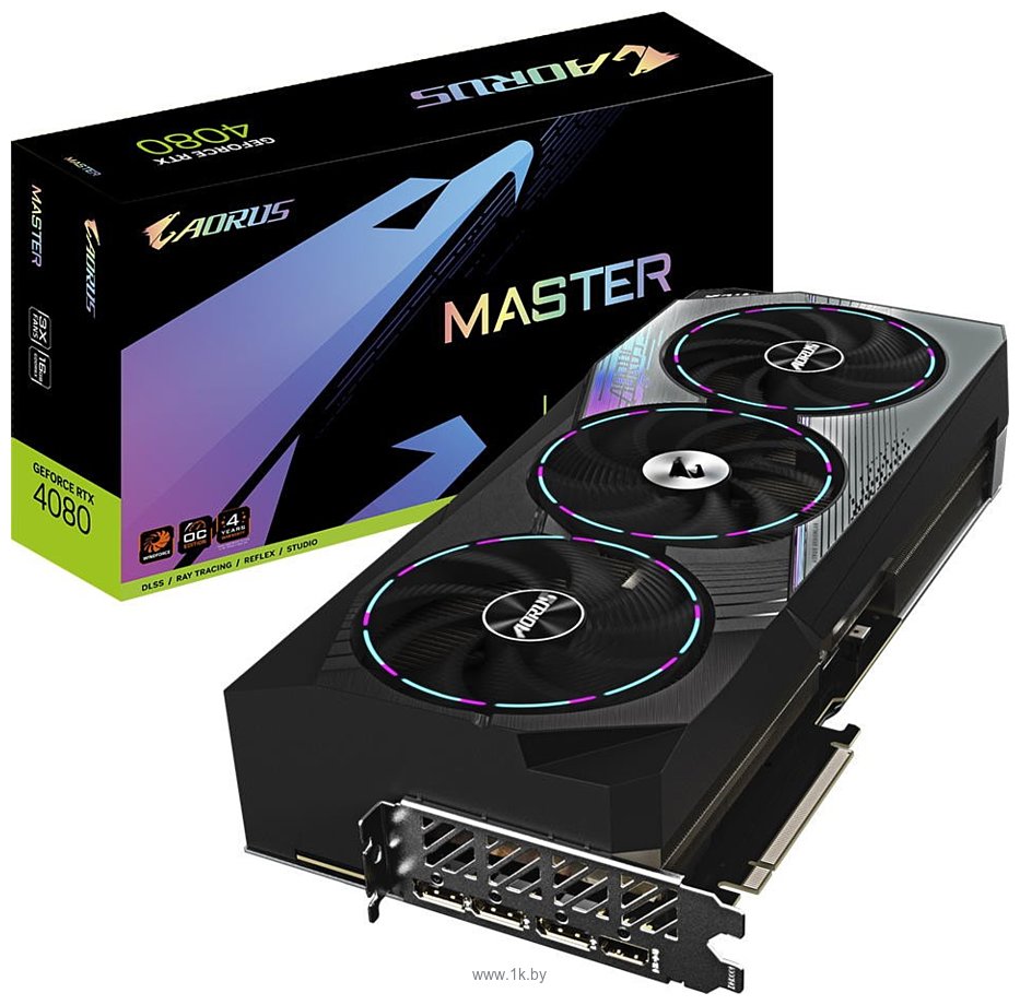 Фотографии Gigabyte GeForce RTX 4080 Master (GV-N4080AORUS M-16GD)