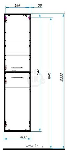 Фотографии Эстет Vegas L 40x32x174.7 ФР-00003493