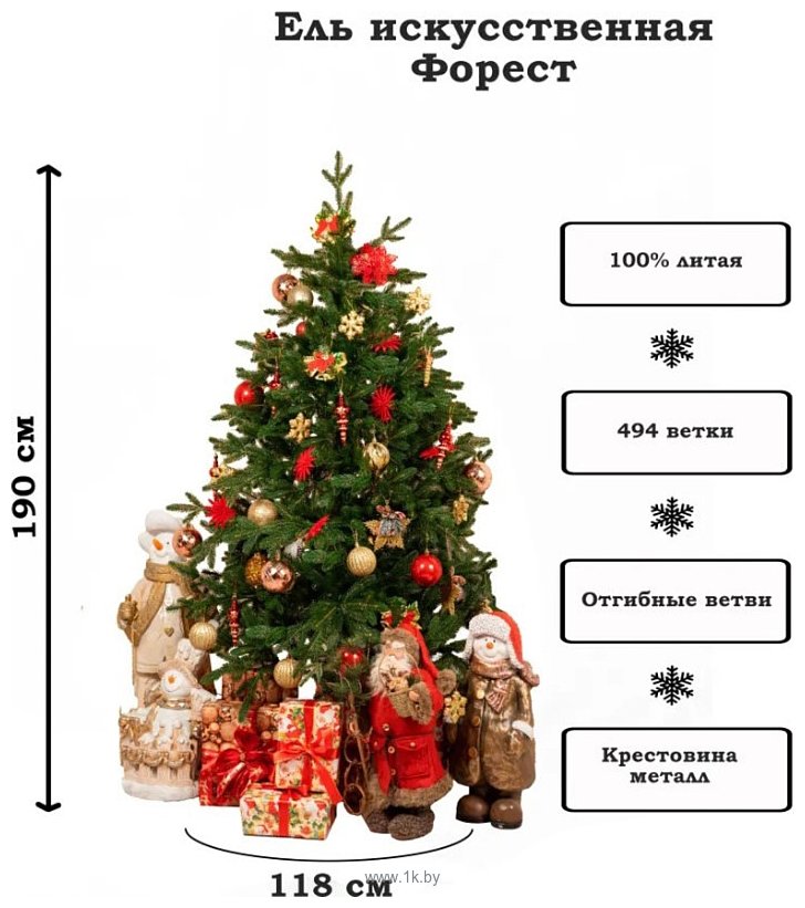 Фотографии National Tree Company Форест Фор-190 (190 см)