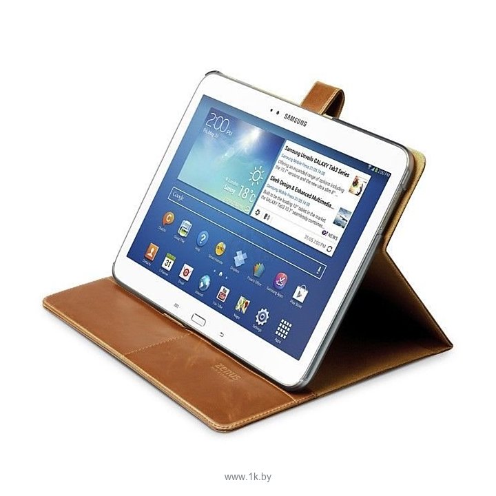 Фотографии Zenus Lettering Diary Brown for Samsung Galaxy Tab 3 10.1