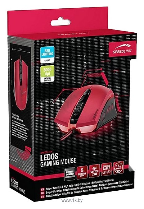 Фотографии SPEEDLINK LEDOS Gaming Mouse SL-6393-RD Red USB