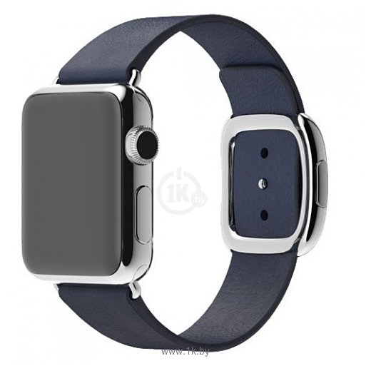 Фотографии Apple Watch 38mm Stainless Steel with Midnight Blue Buckle (MJ342)