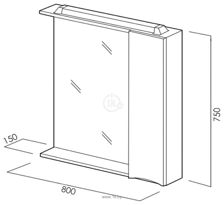 Фотографии BelBagno  Marino-SPC-800/750-1A-BL-P-L (bianco lucido)