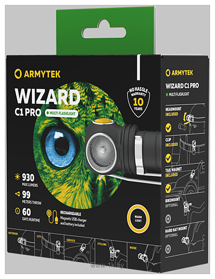 Фотографии Armytek Wizard C1 Pro Magnet USB (теплый)