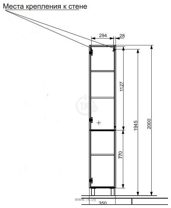 Фотографии Эстет Kare Luxe R 35x34x200 ФР-00006000