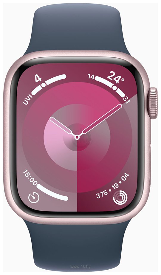 Фотографии Apple Watch Series 9 LTE 41 мм (алюминиевый корпус, спортивный силиконовый ремешок S/M)