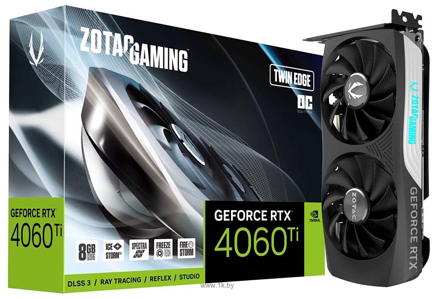 Фотографии ZOTAC GeForce RTX 4060 Ti 8GB Twin Edge OC (ZT-D40610H-10M)