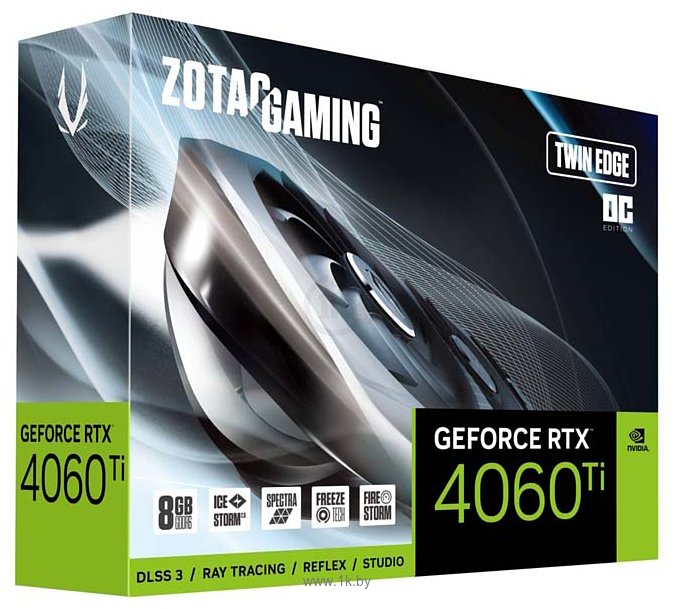Фотографии ZOTAC GeForce RTX 4060 Ti 8GB Twin Edge OC (ZT-D40610H-10M)